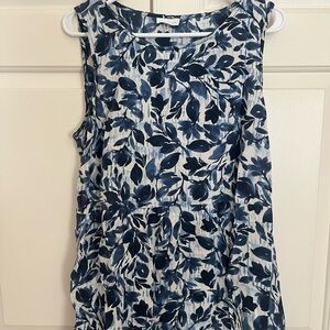 Pure Jill Blue Floral Tunic